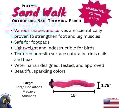 مجثم مبرد للببغاوات sand walk