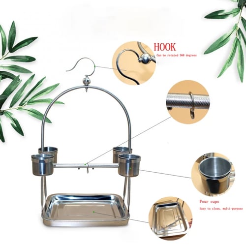 استاند استانلس للطيور والببغاوات الاليفة