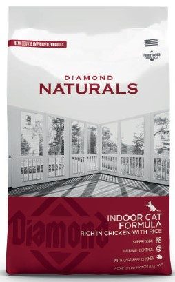 طعام جاف للقطط المنزلية بالدجاج Diamond naturals 7...