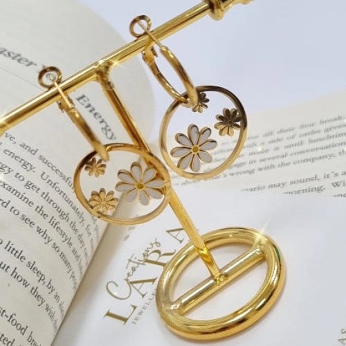 Floral stainless Steel earrings