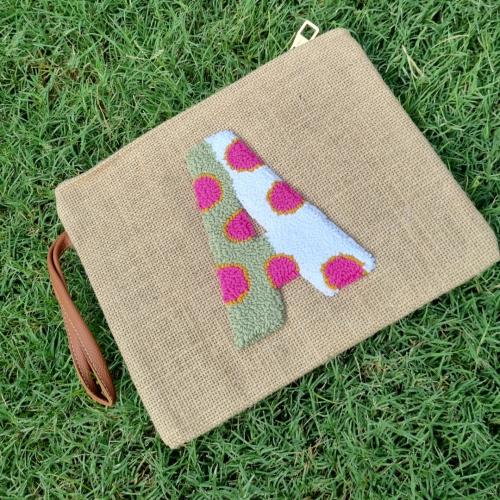 Letter A Medium sized pouch