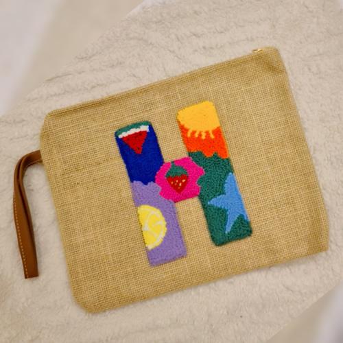 Letter H Medium sized pouch