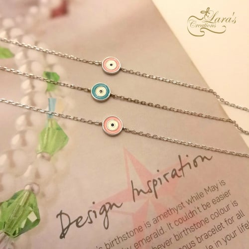 Pure silver candy anklets