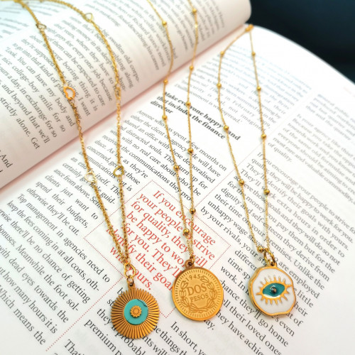 Lara's handmade Stainless steel charm necklaces