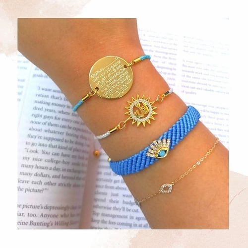 Ayat alkursi gold plated bracelets