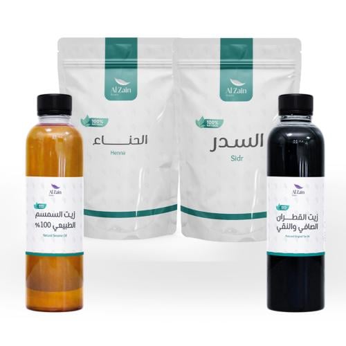 بكج علاج الشعر التالف (حناء وسدر المدينه كيلو مع ز...