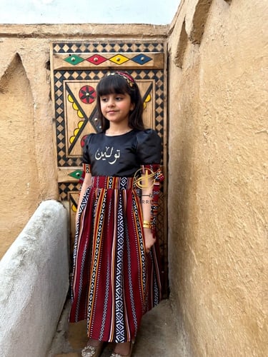 فستان يوم التاسيس سدو تراثي