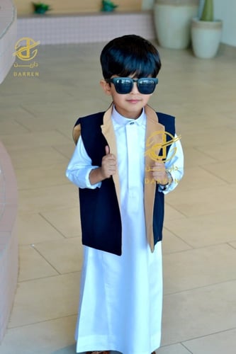 سديري جوخ لون بيج _ كحلي