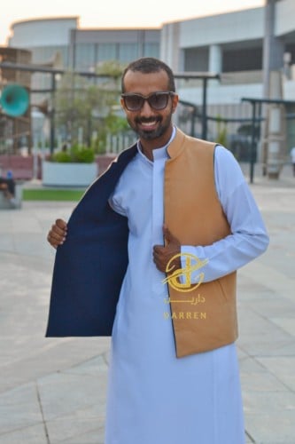 سديري جوخ لون بيج - كحلي