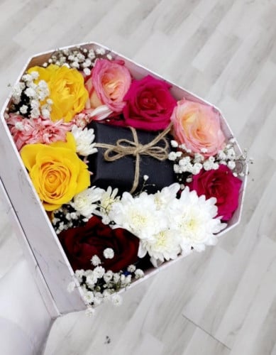 تغليف هدايا بشكل قلب