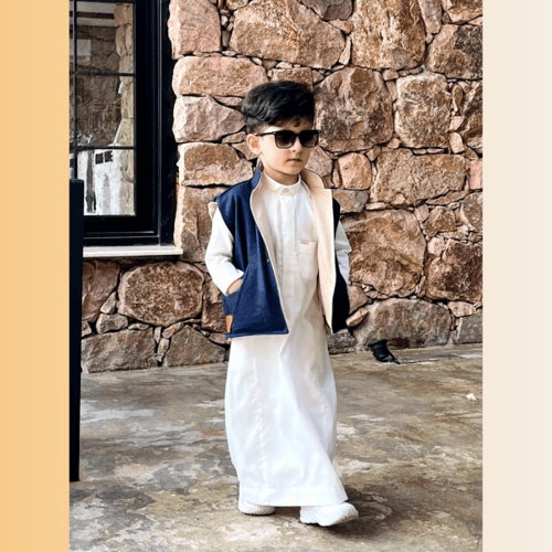 سديري جوخ لون بيج _ كحلي