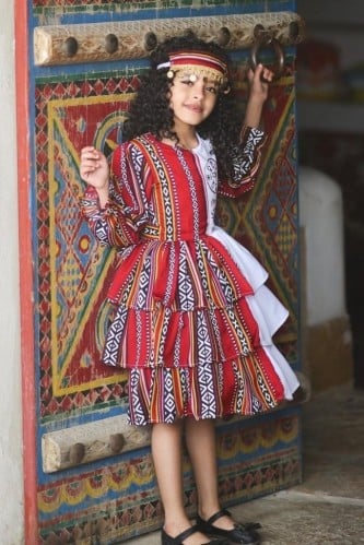 فستان يوم التأسيس بالاسم