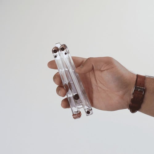 سكين فراشة باليسونق بلاستيك شفاف