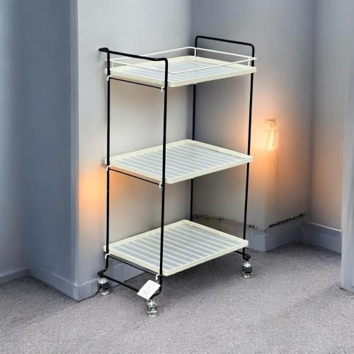 عربة تخزين عملية بثلاث طبقات مستطيلة – تصميم عصري...