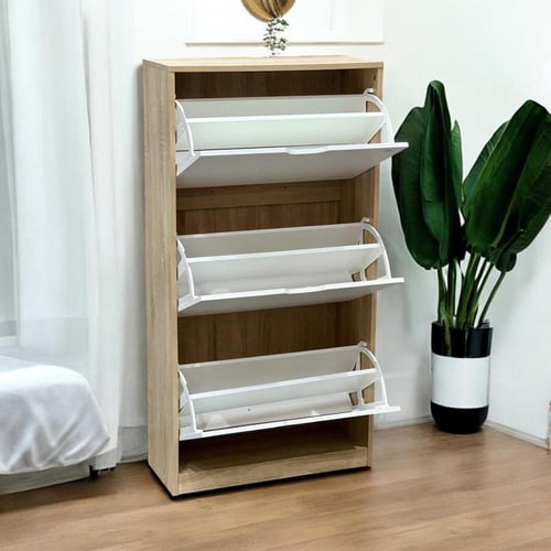 خزانة أحذية دورا - DORA بثلاثة أدراج تخزين