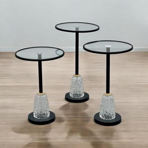 طقم طاولات جانبية 3 قطع – "كريستالا"