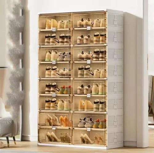 Shoe display unit 16 layers – White / Black
