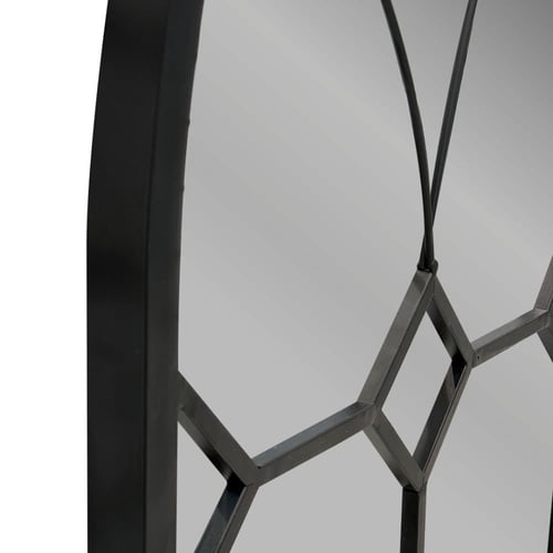 مرآة قوسية فاخرة مقاس كبير بإطار حديد