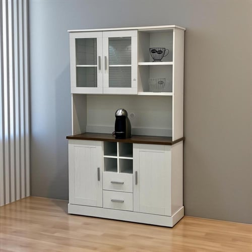 دولاب قهوة مودرن بأدراج ورفوف عرض – تصميم أنيق وعا...