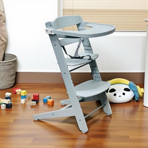 كرسي طعام أطفال خشبي قابل للتعديل – تصميم آمن وأني...