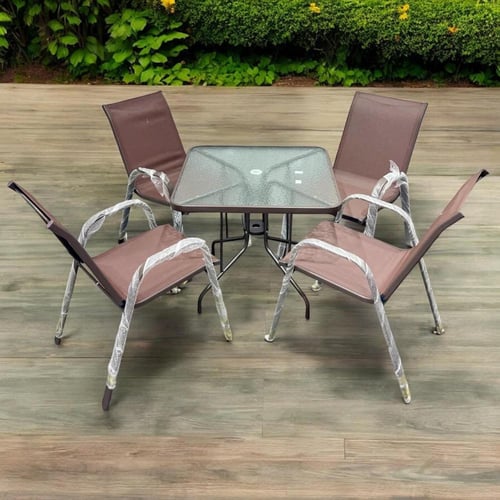 جلسة حديقة 4 كراسي متوفرة بلونين