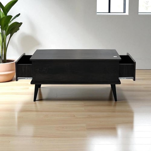 طاولة قهوة بتصميم عصري مع درجين جانبيين