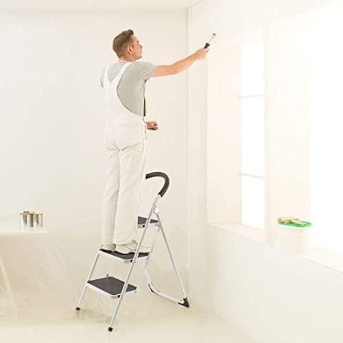 سلم قابل للطي وسهل التخزين 3 دور