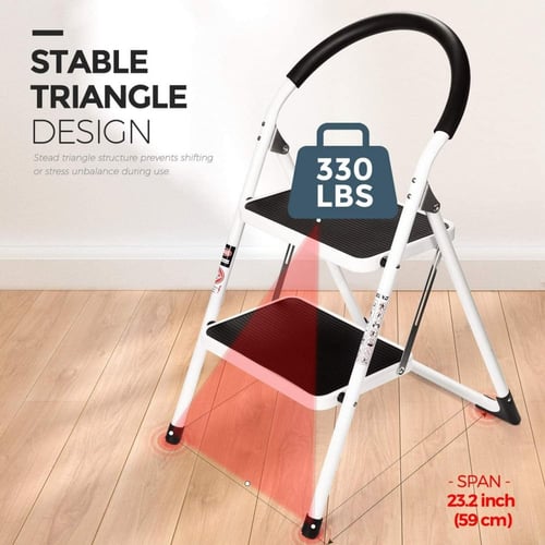 سلم قابل للطي وسهل التخزين 2 دور