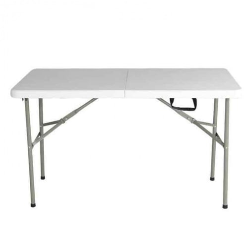 طاولة قابلة للطي أبيض