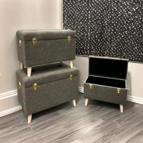 طقم صناديق تخزين – 3 قطع أنيقة متعددة الاستخدامات