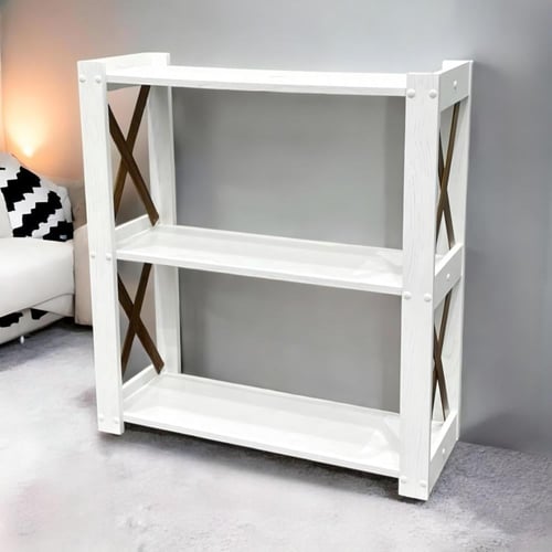 طاولة بثلاثة أرفف أنيقة للمداخل والزوايا