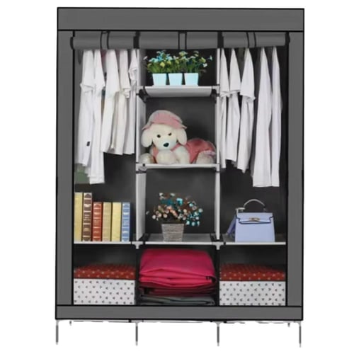 دولاب قماش جهتين تعليق + 6 نخزين