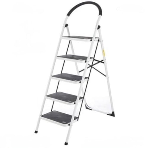 سلم قابل للطي وسهل التخزين 5 دور