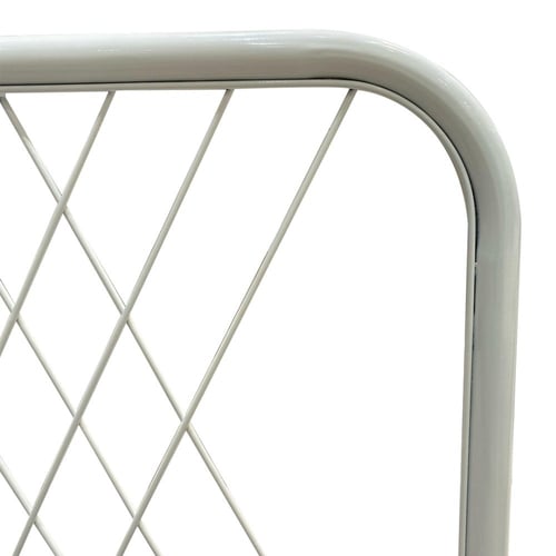 هيكل سرير شكل عصري لون ابيض