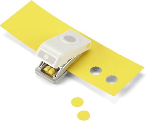 خرامة ورق دائرة بطرف متعرج بقطر0,5انش