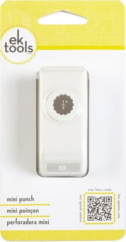 خرامة ورق دائرة بطرف متعرج بقطر0,5انش