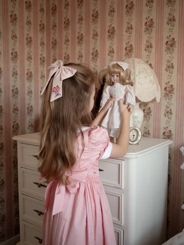 فستان سموكد مشمشي