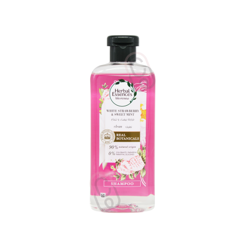 هيربل اسنسر شامبو فراولة بيضاء ونعناع نظيف 400مل