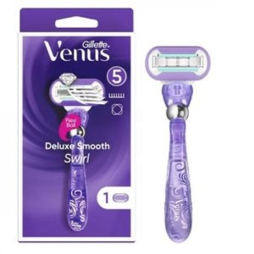 ماكينة الحلاقة جيليت فينوس دلوكس سموث - 2 غيار