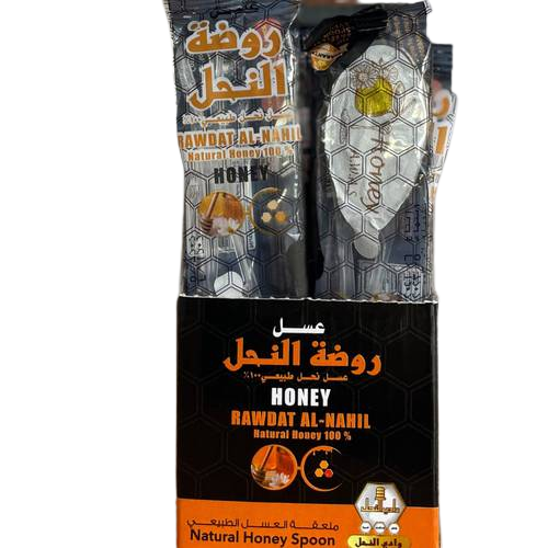 ملاعق عسل طبيعي من روضة النحل 12 حبة