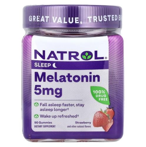 حلوى النوم ميلاتونين 5غرام بنكهة الفراوله 90 حبه