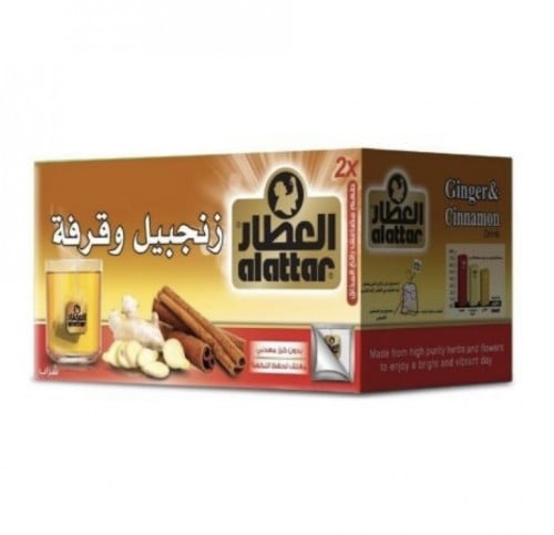 شاي زنجبيل وقرفة من العطار 20 ظرف