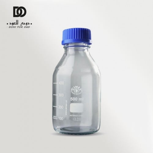 قارورة محاليل 500مل بغطاء أزرق جلويز