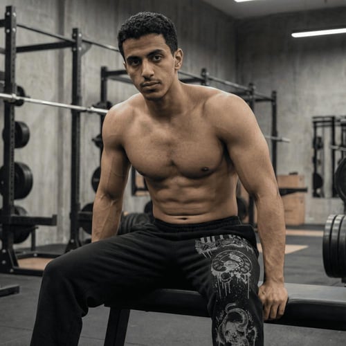 بنطال قطن دارك ليجاسي.