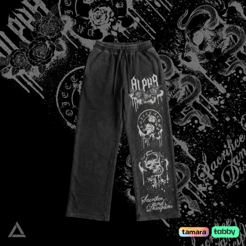 بنطال قطن دارك ليجاسي.