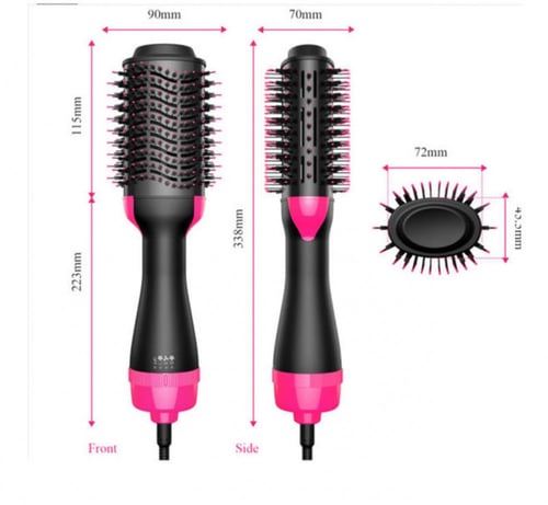 فرشاة احترافية كهربائية لفرد وتجعيد وتجفيف الشعر ب...