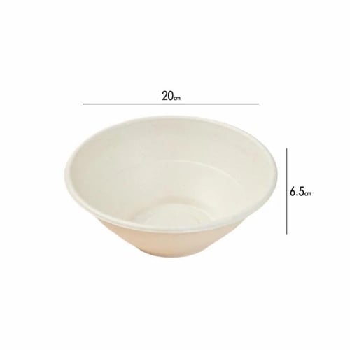 علب دائرية مصنوعة من قصب السكر الحجم:32 أونص التعب...