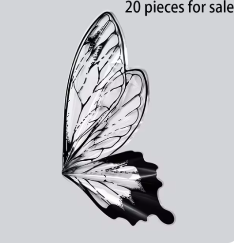 تغاليف ورد فراشه شفاف