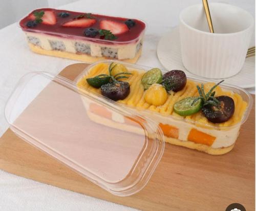 علب حلا بلاستيك مستطيله فاخر