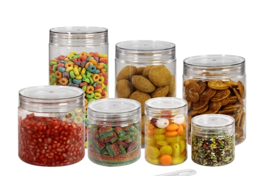 برطمانات اكريلك بالكرتون